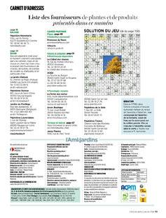 L'Ami des Jardins 1182 CARNET D'ADRESSES