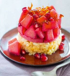 L'Ami des Jardins 1183 Riz au lait à la grenade et au coing