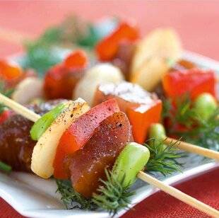 L'Ami des Jardins 1186 Minibrochettes de thon aux navets et aux fèves