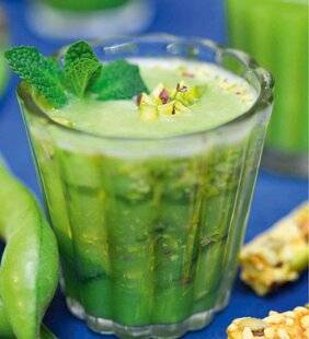 L'Ami des Jardins 1186 Gaspacho de fèves à la menthe