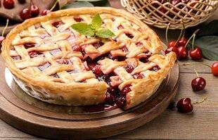 L'Ami des Jardins 1187 Tarte tressée aux cerises