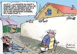 Le Chasseur Français 1543 Pas de caméra sur un chemin privé