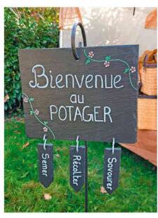Le Chasseur Français 1546 Pancarte de bienvenue d'Ardoise jardin