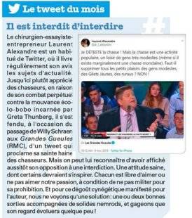 La Revue Nationale de La Chasse 868 Il est interdit d'interdire
