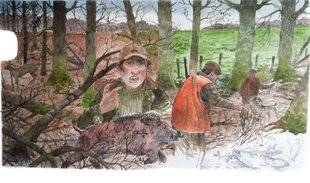 La Revue Nationale de La Chasse 939 Une battue colorée