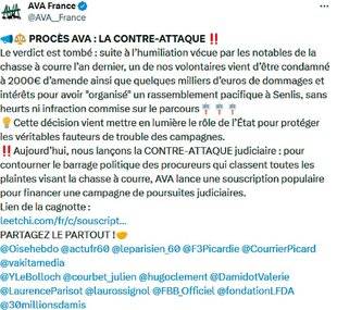 La Revue Nationale de La Chasse 947 AVA déboutée par la justice
