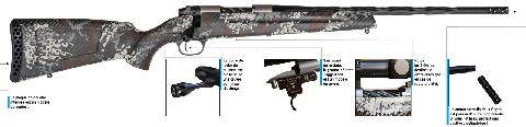 La Revue Nationale de La Chasse 948 CARABINE WEATHERBY MARK V BACKCOUNTRY CAPRA CALIBRE .308 WIN PLUME DES MONTAGNES !