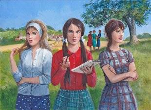 Les Veillées des Chaumières 3377 Trois petits bols blancs