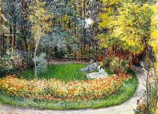Les Veillées des Chaumières 3481 Dans le jardin Claude MONET (1840-1926) Collection privée