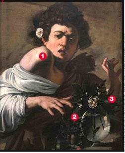 Les Veillées des Chaumières 3482 Garçon mordu par un lézard Michelangelo Merisi, dit Caravage