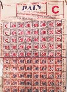 Les Veillées des Chaumières 3650 Les cartes et les tickets de rationnement
