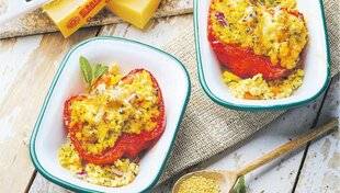Les Veillées des Chaumières 3651 Poivrons farcis au millet et gratiné à l'Emmentaler