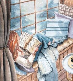 Les Veillées des Chaumières 3666 Le coin lecture