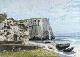 Les Veillées des Chaumières 3667 Les falaises d'Étretatvues par les impressionnistes