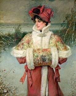 Les Veillées des Chaumières 3668 The Lady of the Snows George Henry BOUGHTON (1833-1905) Walker Art Gallery - Liverpool