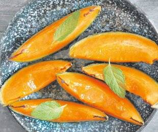 Les Veillées des Chaumières 3676 Melon rôti au sirop d'érable et à la vanille