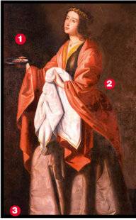 Les Veillées des Chaumières 3677 Sainte Lucie, de Francisco de Zurbarán