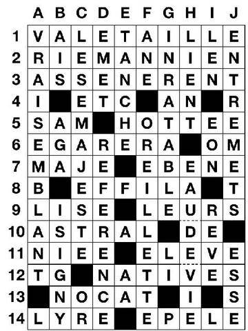 Les Veillées des Chaumières 3682 SOLUTIONS DES JEUX DES PAGES 26-27