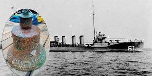 Guerres & Histoire 78 CETTE CLOCHE APPARTENAIT AU PREMIER DESTROYER AMÉRICAIN JAMAIS PERDU AU COMBAT