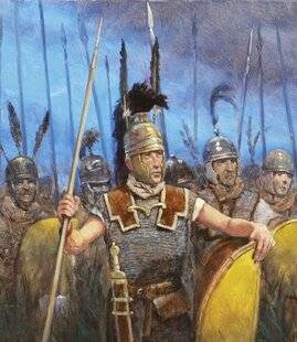 Guerres & Histoire 82 Dans l'armée romaine de la République, les « triarii » formaient le dernier rang