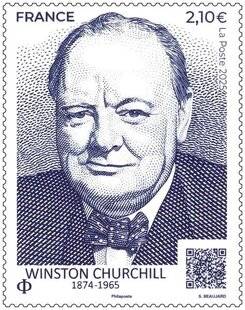 Guerres & Histoire 88 La Poste a célébré le soixantième anniversaire de la mort de Winston Churchill