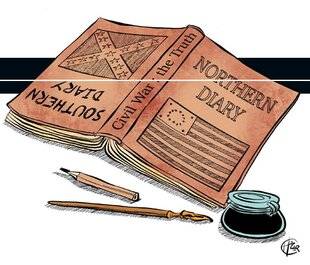 Guerres & Histoire 89 UN JOURNAL DE GUERRE A ÉTÉ TENU TOUR À TOUR PAR UN NORDISTE ET UN SUDISTE