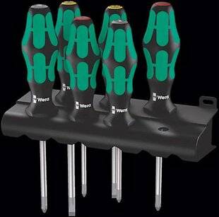 Auto Plus Classiques 81 Jeu de 6 tournevis Wera Kraftform Plus Lasertip