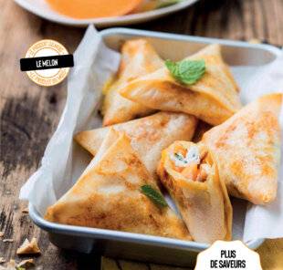 Gourmand 507 SAMOUSSAS DE MELON AU CHÈVRE