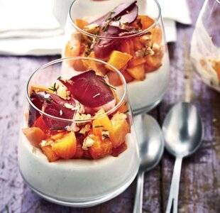 Gourmand 509 VERRINE D'ABRICOT ET MOUSSE DE ROQUEFORT