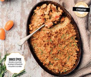 Gourmand 509 CRUMBLE DE POULET, TOMATE CERISE ET ROQUEFORT