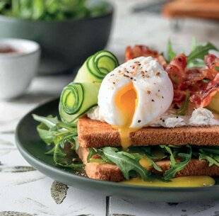 Gourmand 510 CROQUE CONCOMBRE, ŒUF POCHÉ ET VENTRÈCHE