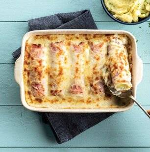 Gourmand 510 POIREAU GRATINÉ AU JAMBON ET AU FROMAGE