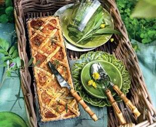 Gourmand 510 TARTE À LA COURGETTE ET AU CHÈVRE