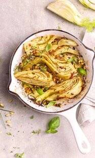 Gourmand 510 FENOUIL RÔTI AUX HERBES ET PIGNONS DE PIN