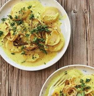 Gourmand 511 POMMES DE TERRE AU YAOURT À L'INDIENNE