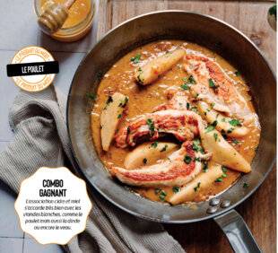 Gourmand 511 AIGUILLETTES DE POULET AU MIEL ET AU CIDRE