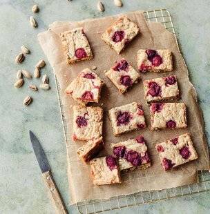 Gourmand 511 Blondie chocolat blanc, framboises et pistaches