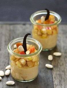 Gourmand 512 CRÈME DE HARICOTS TARBAIS, POMME ET POIRE
