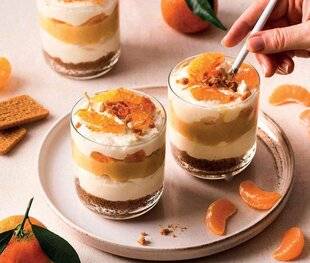 Gourmand 513 VERRINE DE CHEESE-CAKE À LA CLÉMENTINE