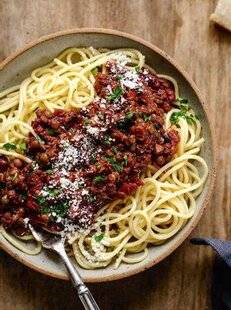 Gourmand 513 SPAGHETTIS À LA BOLOGNAISE DE LENTILLES