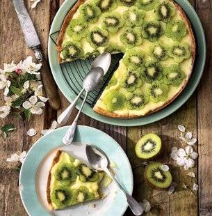 Gourmand 513 Tarte aux kiwis et crème à la vanille