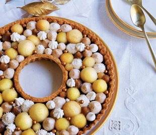 Gourmand 513 Couronne poire, chocolat, chantilly à la crème de marron
