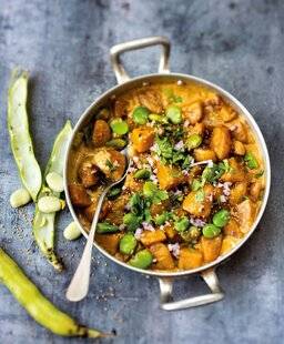 Gourmand 518 CURRY DE POMME DE TERRE AUX FÈVES