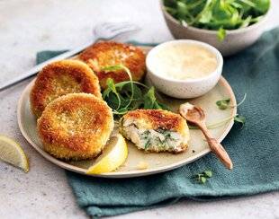 Gourmand 518 CROQUETTES DE POISSON AUX LÉGUMES, MAYONNAISE AU RAIFORT