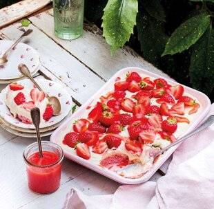 Gourmand 518 Tiramisu aux fraises, crème vanillée