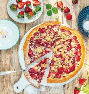 Gourmand 518 Tarte crumble aux fraises