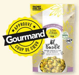 Gourmand 519 3 olives apéritives au banc d'essai