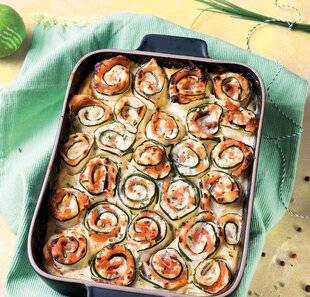 Gourmand 519 CLAFOUTIS AUX COURGETTES ET AU SAUMON FUMÉ