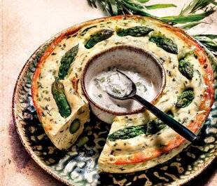 Gourmand 519 PAIN DE POISSON AUX ASPERGES, BEURRE D'ESTRAGON