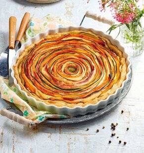 Gourmand 519 TARTE-FLEUR AU JAMBON ET AUX LÉGUMES